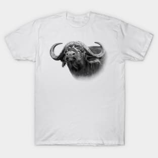 African Buffalo Bull Close-up Wildlife T-Shirt